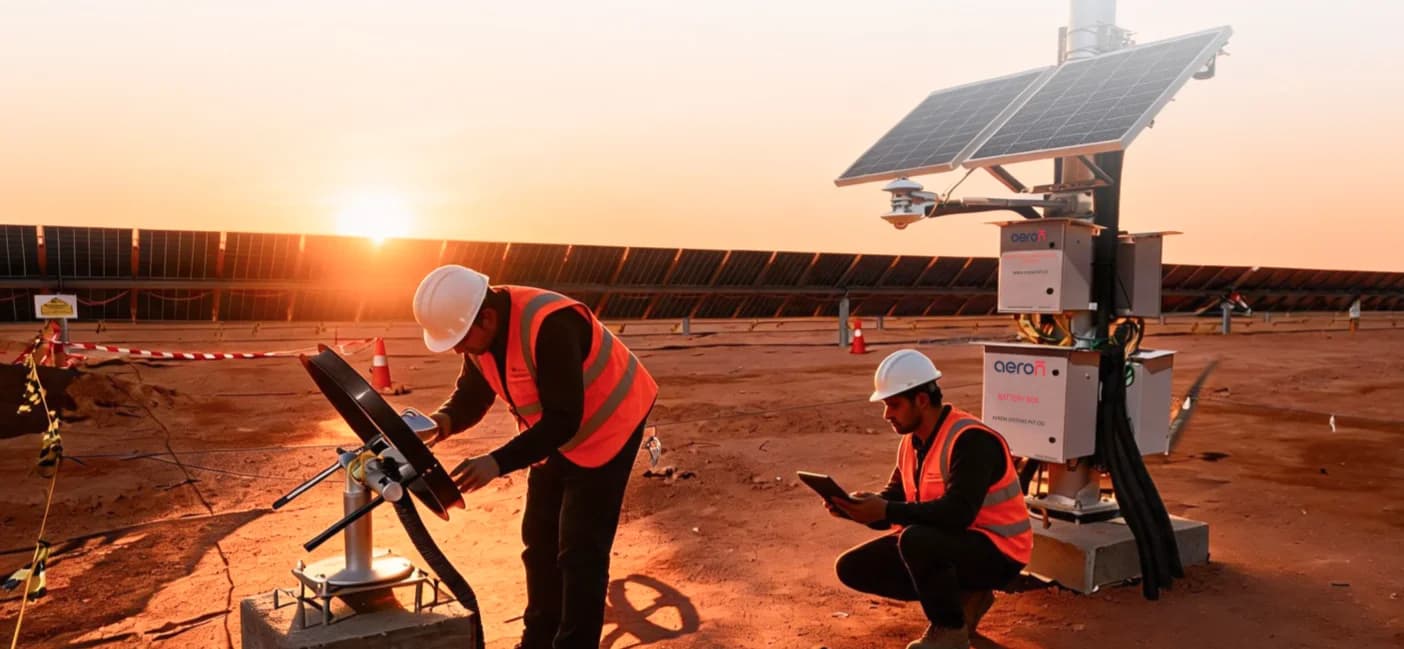 Weather stations monitoring utility-scale solar capacity across India
